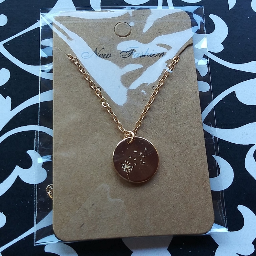 Dandelion Gold Necklace
